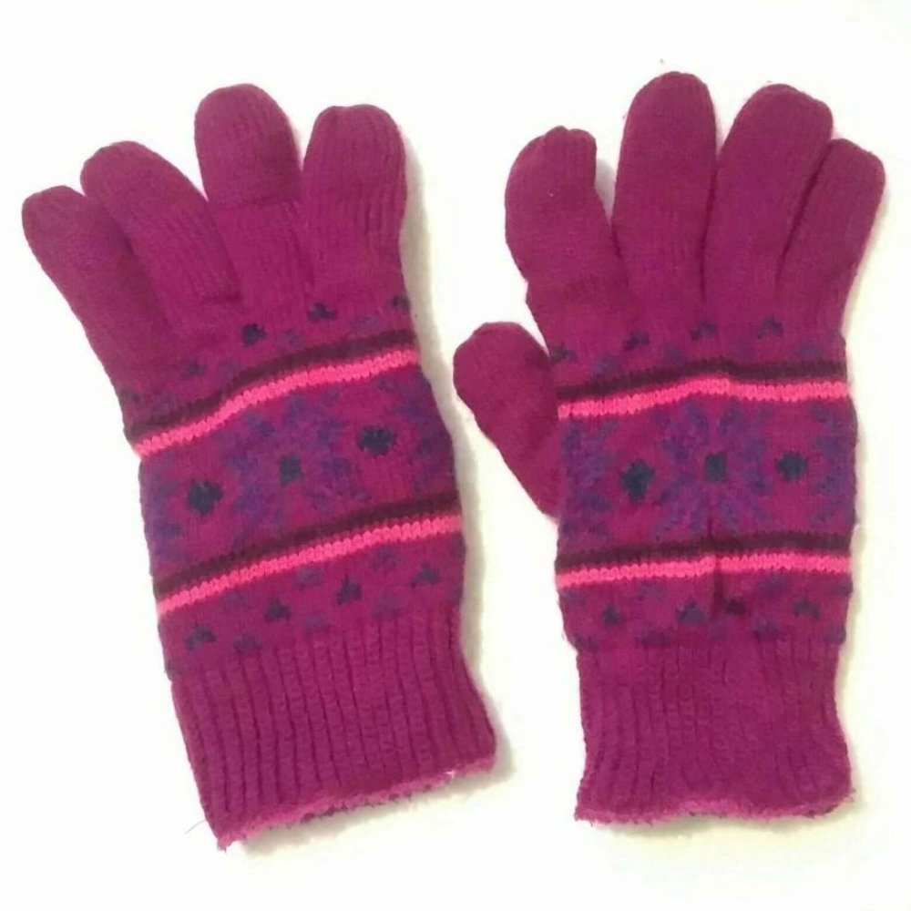 Gloves Winter Snow Woman's Mujer Invierno Guantes #00007 Medium Purple